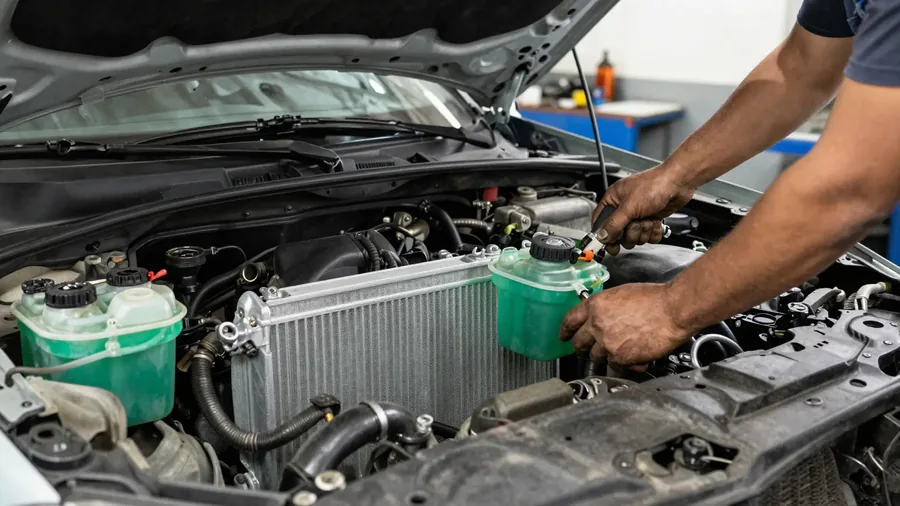 Cooling system and radiator service