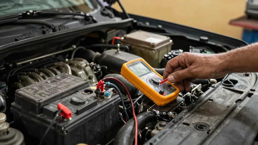 Auto electrical work — battery and alternator testing